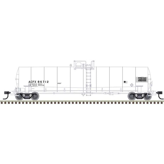 ACF 23,500-Gallon Tank Car - Ready to Run - Master(R) -- ACFX #86725 (white, reporting marks only)
