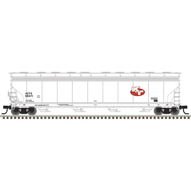 ACF 5800 4-Bay Covered Hopper - Ready to Run - Master(R) -- KT Clays ACFX #68444 (white, red)