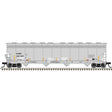 ACF 5800 4-Bay Covered Hopper - Ready to Run - Master(R) -- Everest Railcar Services EAMX #58189 (gray, black, yellow conspicuity marks)