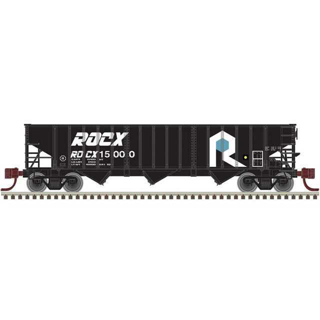 Pullman-Standard PS-2750 3-Bay Hopper 3-Pack - Ready to Run - Master(R) -- Rock Island Improvement Company ROCX #15000, 15001, 15054  (black, blue, whi