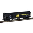 Pullman-Standard PS-2750 3-Bay Hopper - Ready to Run - Master(R) -- Seaboard System #996572 (black, yellow)