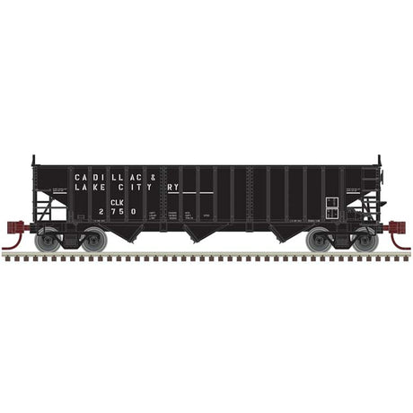 Pullman-Standard PS-2750 3-Bay Hopper - Ready to Run - Master(R) -- Cadillac and Lake City #2750 (black, white)