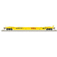 40' Rebuilt Well Car - Ready to Run - Master(R) -- TTX DTTX #459066 (Late Repaint, yellow, red, black)