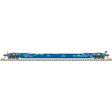 53' Rebuilt Well Car - Ready to Run - Master(R) -- Florida East Coast #74085 (blue, white, Grupo Mexico Logo)