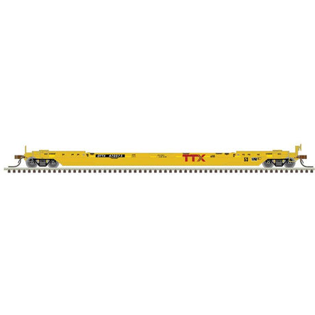53' Rebuilt Well Car - Ready to Run - Master(R) -- TTX DTTX #471617 (yellow, red, black)