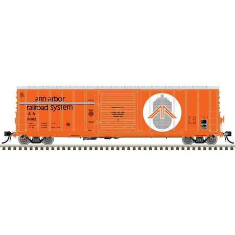 CNCF 5000 50' Boxcar - Ready to Run - Master(R) -- Ann Arbor #5055 (orange, black, white; Carferry Logo)