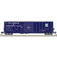 CNCF 5000 50' Boxcar - Ready to Run - Master(R) -- Columbus & Greenville #21514 (Navy blue, white, green)