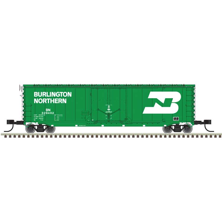 50' General American RBL Plug-Door Boxcar - Ready to Run - Master(R) -- Burlington Northern #329428 (Cascade Green, white, Large Logo)