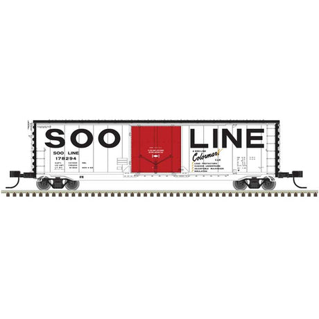 50' General American RBL Plug-Door Boxcar - Ready to Run - Master(R) -- Soo Line #178294 (white, black, red Door, Billboard Roadname)
