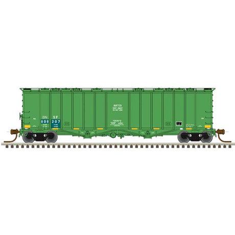 4180 Airslide Covered Hopper - Ready to Run - Master(R) -- BNSF Railway #808207 (Buffer Service, Cascade Green)