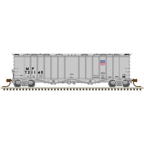 4180 Airslide Covered Hopper - Ready to Run - Master(R) -- Union Pacific MP #721086 (gray, black, UP Shield Logo)