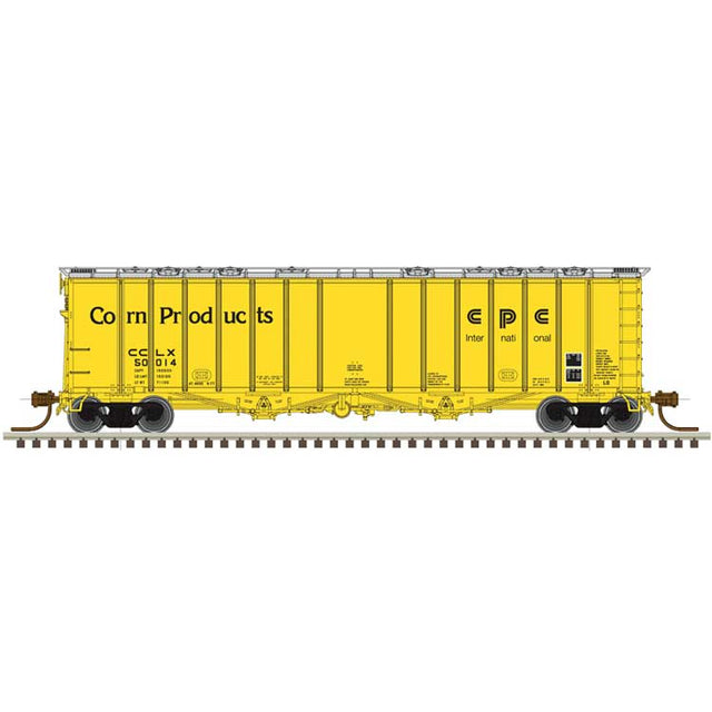 4180 Airslide Covered Hopper - Ready to Run - Master(R) -- Clinton Corn Processors CCLX #50011 (yellow, black)