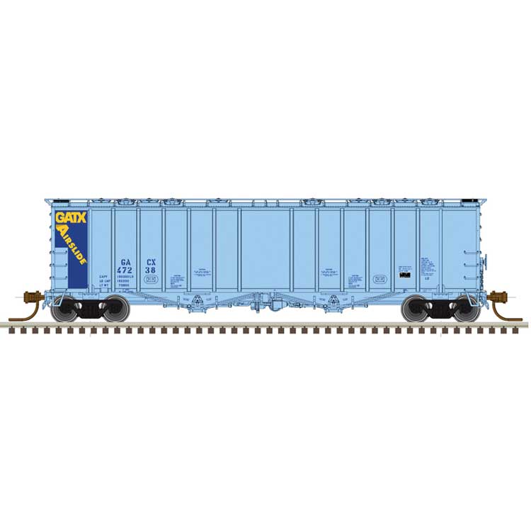 4180 Airslide Covered Hopper - Ready to Run - Master(R) -- General American GACX #41068 (blue, yellow)