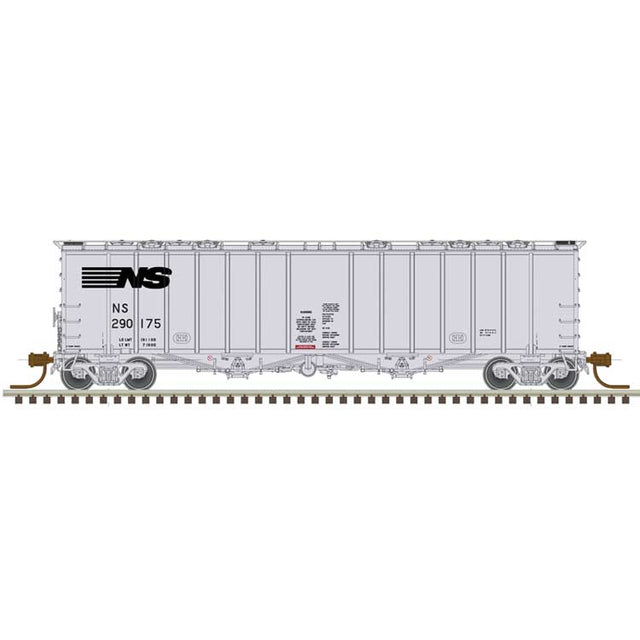 4180 Airslide Covered Hopper - Ready to Run - Master(R) -- Norfolk Southern #290175 (gray, black)