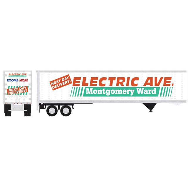 45' Pines Trailer - Assembled -- Montgomery Ward #4128 (white, red, green)