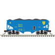 55-Ton Fishbelly Hopper with Load - Ready to Run -- Delaware & Hudson #5802 (blue, yellow)