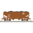 55-Ton Fishbelly Hopper with Load - Ready to Run -- Western Maryland #10001 (Boxcar Red)