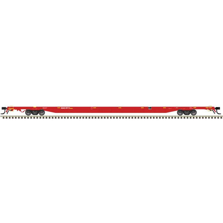 ACF 89' 4" Intermodal Flatcar - Ready to Run - Master(R) -- Redstreak QUAX #89713 (red, yellow conspicuity marks)
