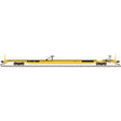 ACF 89' 4" Intermodal Flatcar - Ready to Run - Master(R) -- Ferrocarril del Pacifico FCP #2243 (yellow, black)