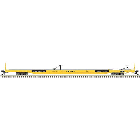 ACF 89' 4" Intermodal Flatcar - Ready to Run - Master(R) -- Trailer-Train TTAX #981448 (yellow, black)