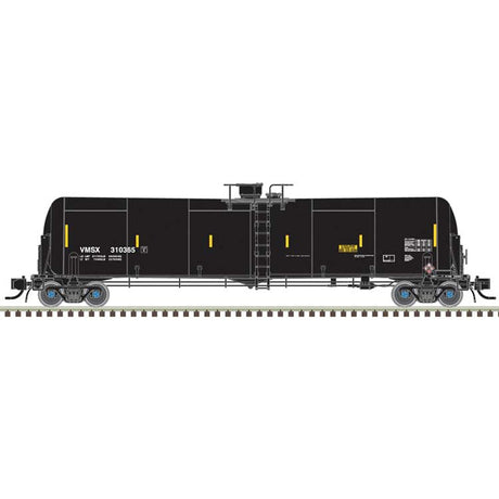 TrinityRail 31,000-Gallon Crude Oil Tank Car 6-Pack - Ready to Run - Master( -- Valero Energy VMSX (black)
