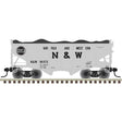 55-Ton Fishbelly Hopper with Load - Ready to Run -- Norfolk & Western #96989 (gray, black)