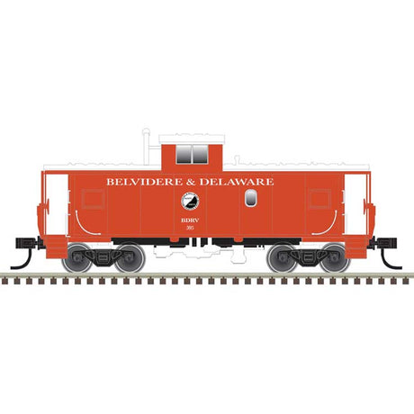 Standard-Cupola Caboose - Ready to Run - Master(R) -- Belvidere & Delaware #595 (red, black)