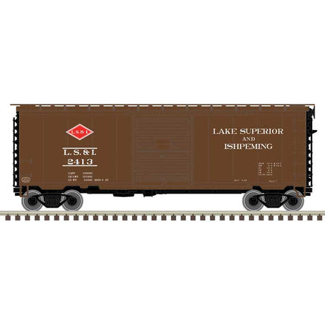 P-S PS-1 40' Boxcar w/8' Door - Ready to Run - Master -- Lake Superior & Ishpeming #2413 (Boxcar Red, black, red)