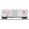P-S PS-1 40' Boxcar w/8' Door - Ready to Run - Master -- Seaboard Air Line #25348 (silver, red, Silver Star Slogan)