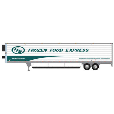 53' Modern Reefer Trailer - Assembled -- Frozen Food Express #765064 (white, green)
