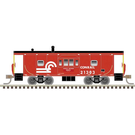 International Steel Bay Window Caboose - Ready to Run - Master(R) -- Conrail #21280 (Boxcar Red, white)