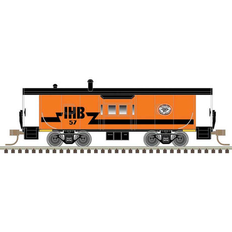 International Steel Bay Window Caboose - Ready to Run - Master(R) -- Indiana Harbor Belt #57 (orange, black)