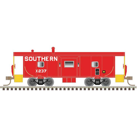 International Steel Bay Window Caboose - Ready to Run - Master(R) -- Southern Railway #X704 (red, yellow, white)