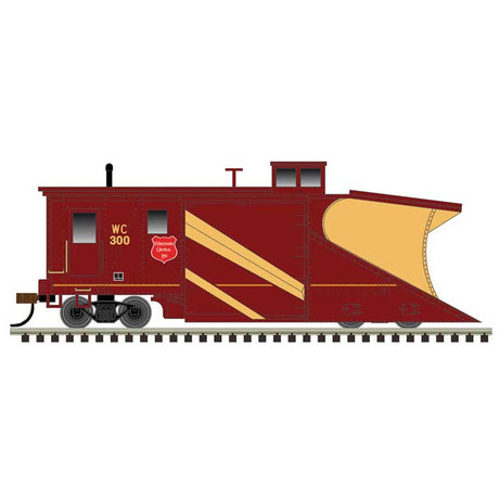 Russell Snow Plow - Ready to Run - Master(R) -- Wisconsin Central #300 (maroon, yellow)