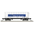 Greenville 100-Ton 2-Bay Hopper - Ready to Run - Master(R) -- Hanson GIHX #1566 (white, blue, gray)