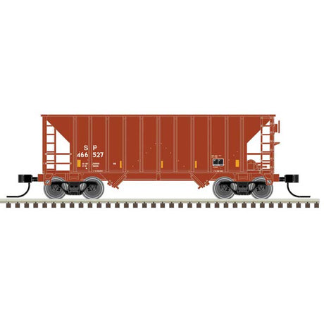 Greenville 100-Ton 2-Bay Hopper - Ready to Run - Master(R) -- Southern Pacific #466945 (Boxcar Red, Reporting Marks Only, yellow conspicui