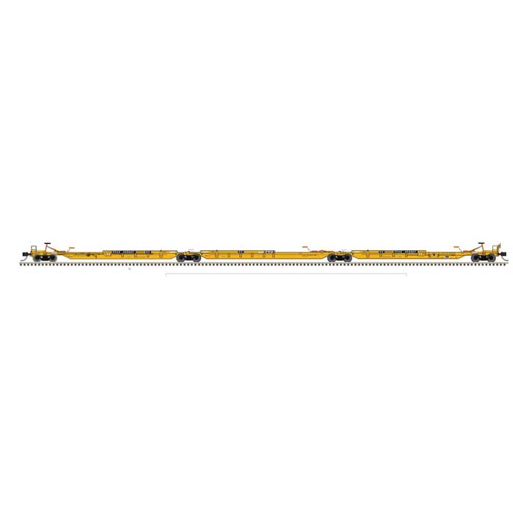 Trinity 53' RAF33 3-Unit Spine Car - Ready to Run -- TTX #355089 (As-Delivered, black, yellow)
