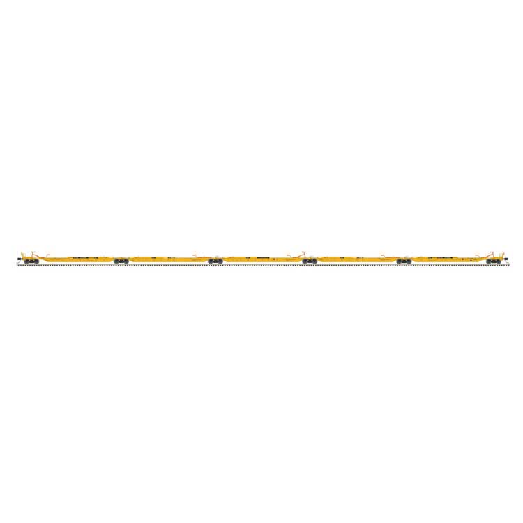 Trinity 53' RAF53C 5-Unit Spine Car - Ready to Run -- TTX #555001 (As-Delivered, black, yellow)