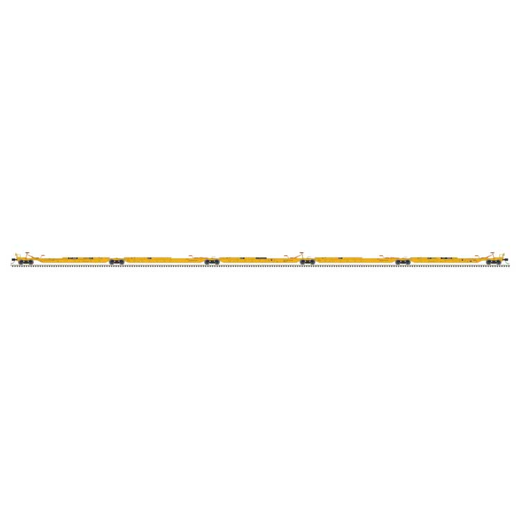 Trinity 53' RAF53C 5-Unit Spine Car - Ready to Run -- BNSF Railway SLSF #1000 (yellow, black)
