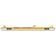 ACF 89' F89-J Flatcar w/Mid & End Hitches- Ready to Run -- Trailer-Train TTX #601765 (1970s, yellow, black)
