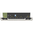 Coalveyor Bathtub Gondola - Ready to Run - Master(R) -- Hampton Capital SWIX #802 (black, green, yellow conspicuity marks)