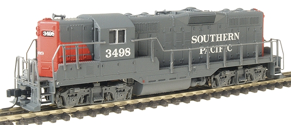 EMD GP9 w/DCC - Master(R) -- Southern Pacific #3498 (gray, red "Bloody Nose")