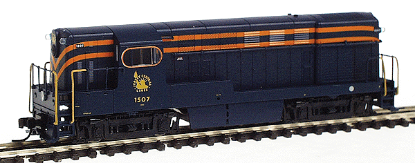Diesel F-M H15-44 Powered - No Decoder -- Central of New Jersey (blue, orange, Liberty herald) #1507