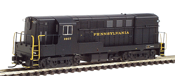 F-M H16-44 Early Body, Square Windows, Body Handrail w/DCC -- Pennsylvania Railroad #8807 (Brunswick Green, gold)