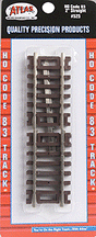 Code 83 Snap Track - Straight Sections -- 2"  5.1cm pkg(4)