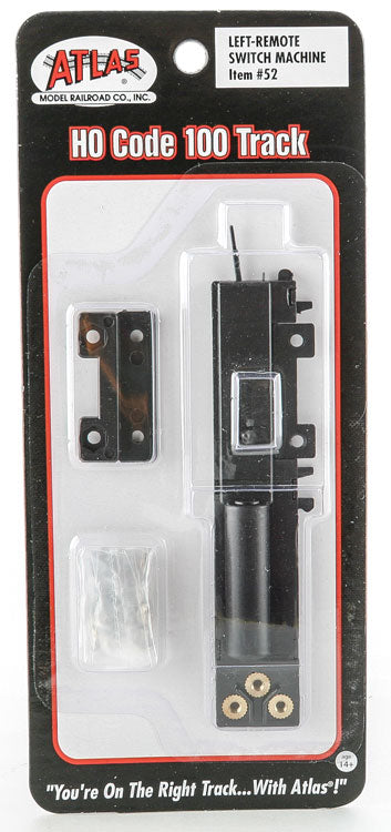 Remote Control Switch Machine -- Left Hand, Black Ties-2