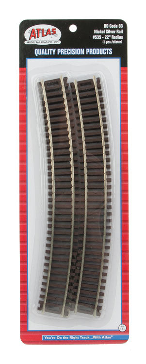 Code 83 Curved Snap Track -- 22" Radius pkg(6)