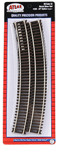 Code 83 Curved Snap Track -- 24" Radius w/Brown Ties pkg(6)-1