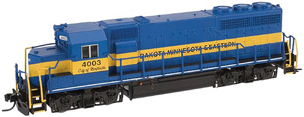 EMD GP40 Low Nose - Standard DC - Master(R) -- Dakota, Minnesota & Eastern #4003 (blue, yellow, black)