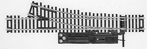 Code 83 Snap-Switch(R) Remote Turnout -- 18" Radius, Left Hand